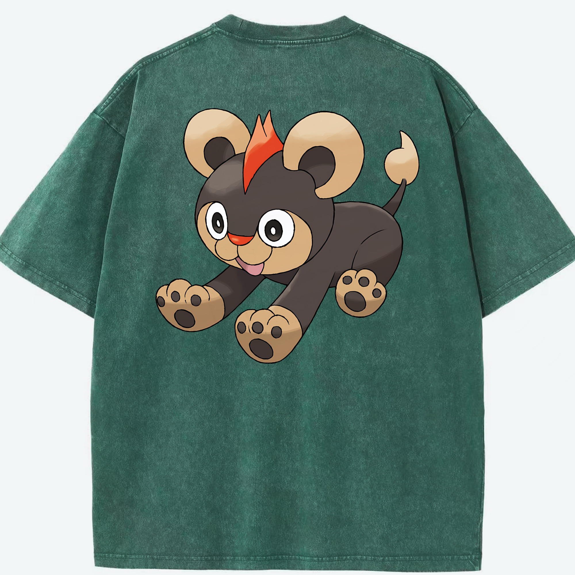 （画像用） ポケットモンスター Pokémon 綿100% ヴィンテージ風 半袖Tシャツ（背面プリント）